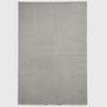Alvo Rugs Fiorentina grey washable rug with a high-low carved arch pattern made from soft recycled polyester