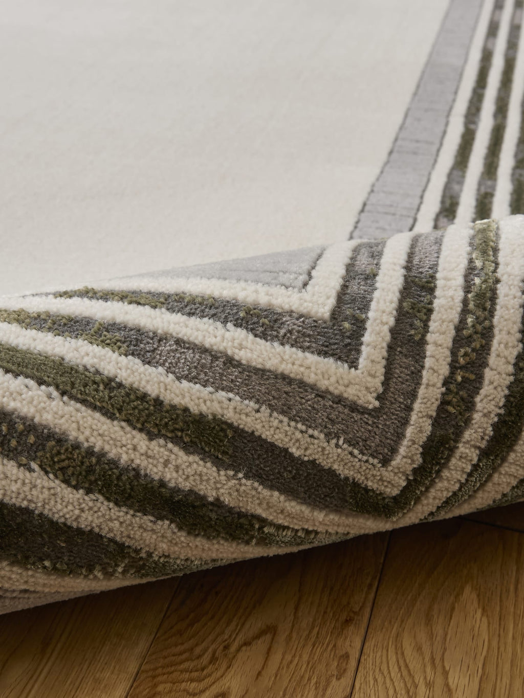 Alpa Ivory & Green Rug
