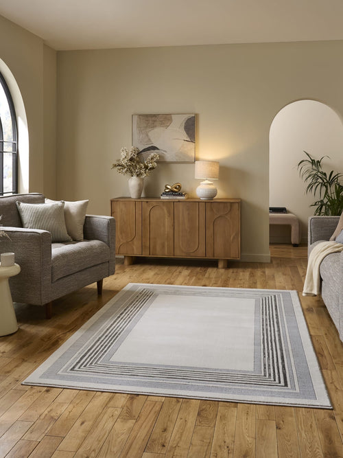 Alpa Ivory & Grey Rug