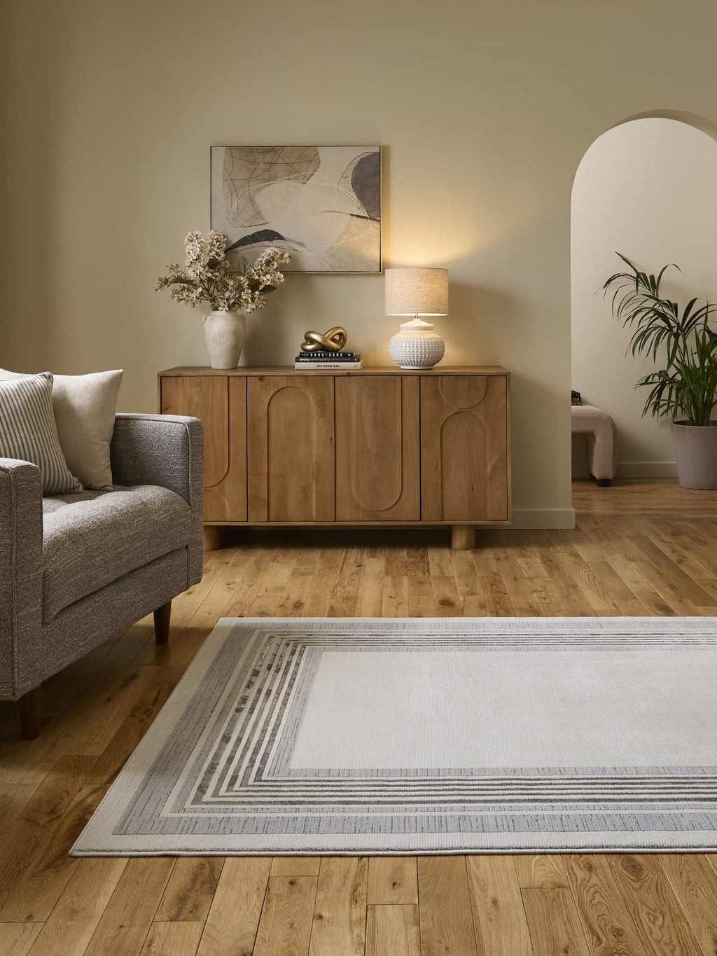 Alpa Ivory & Grey Rug