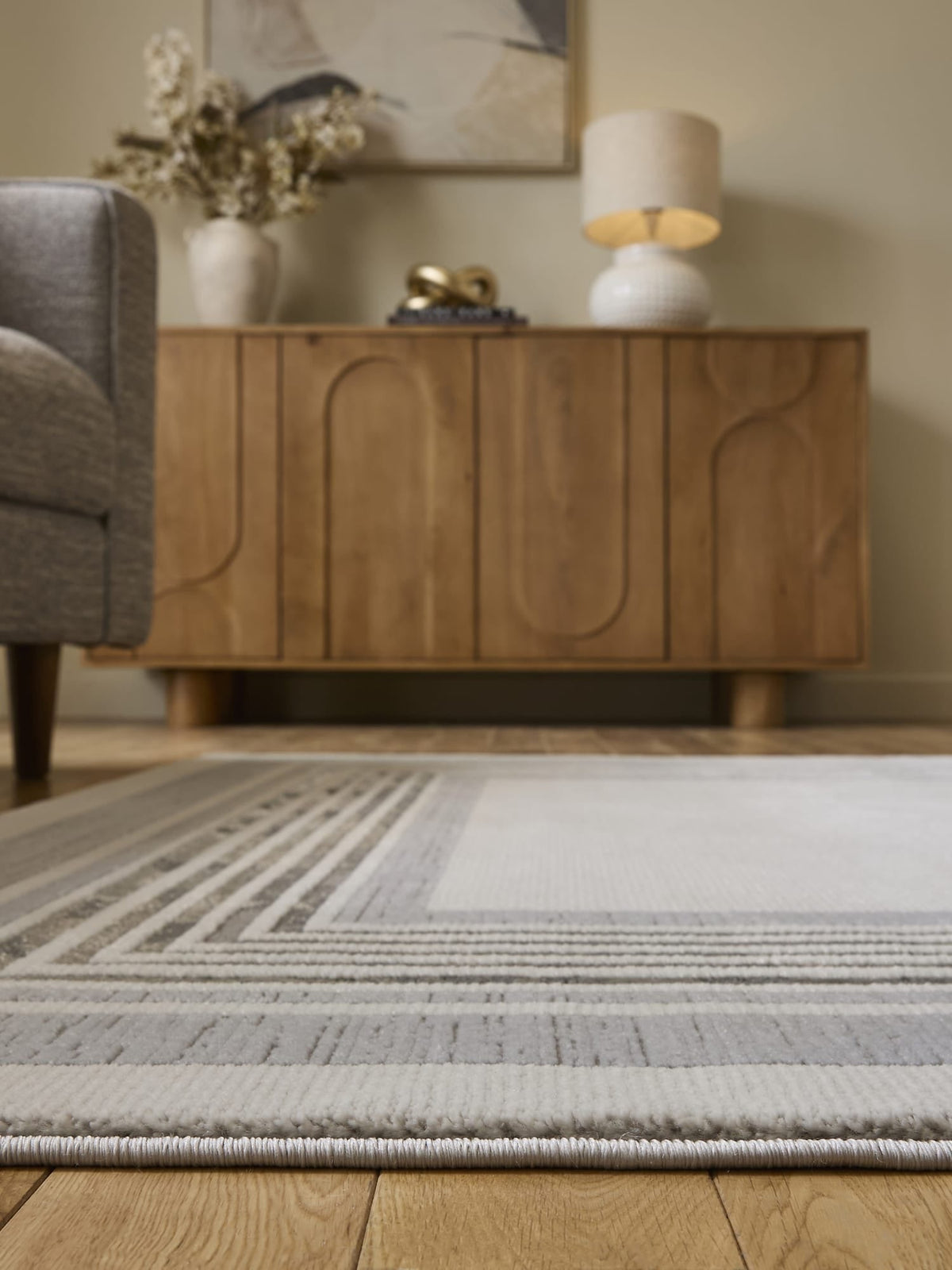 Alpa Ivory & Grey Rug