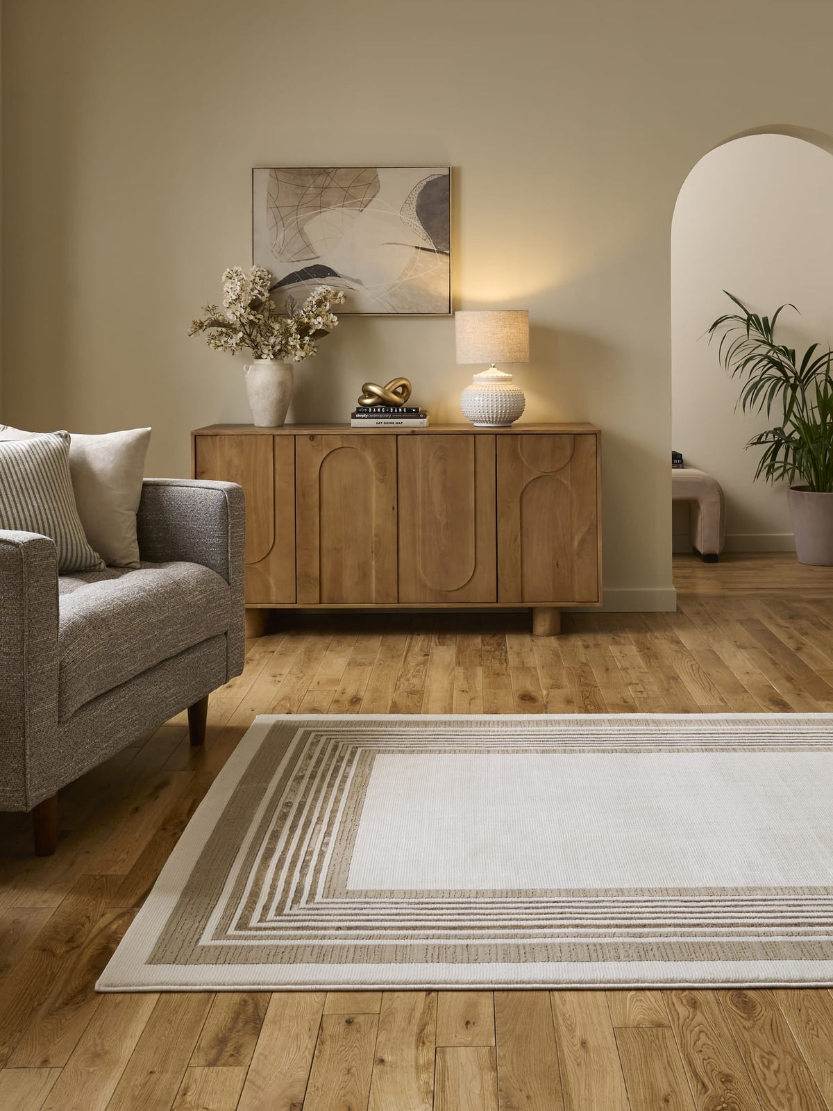 Alpa Cream & Beige Rug