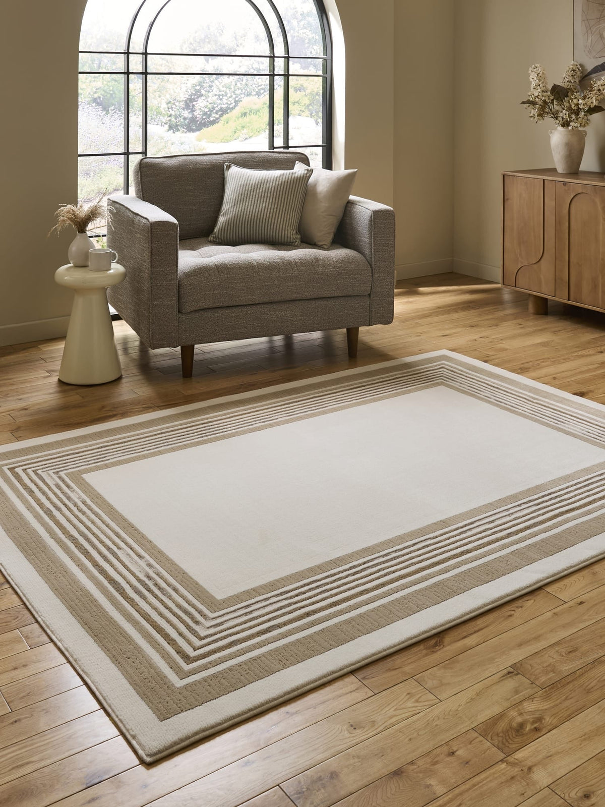 Alpa Cream & Beige Rug