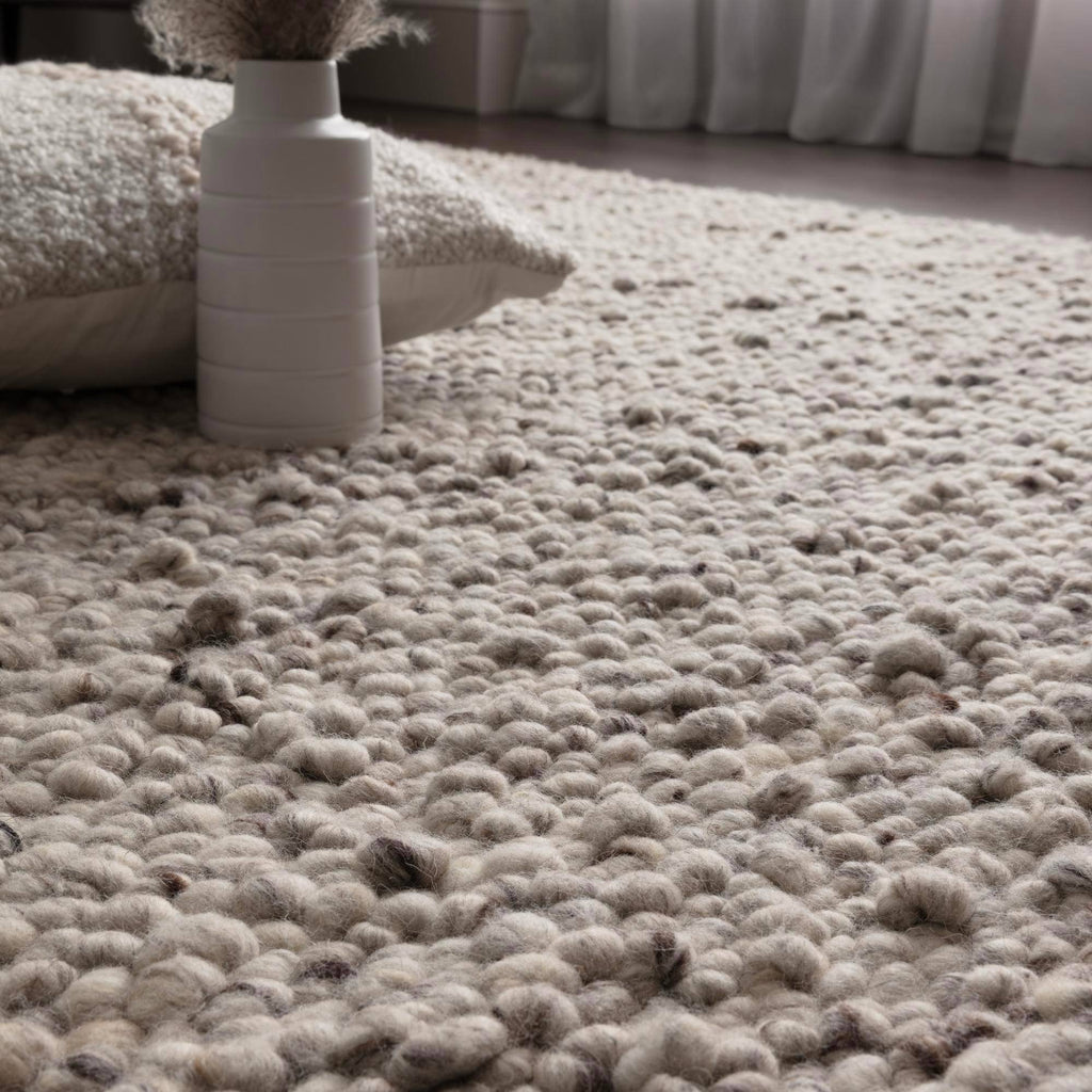 Almira Travertine Silver Rug