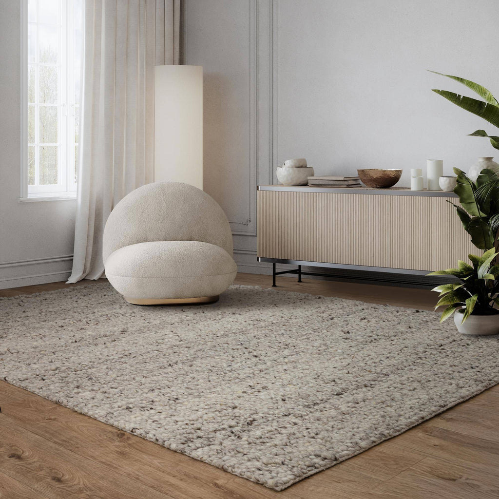 Almira Travertine Silver Rug