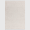Alvo Rugs Abella ivory boucle rug with a textured hand-woven finish and boho style in 100% polyester.