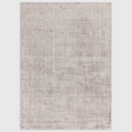 Alvo Rugs Astonia silver hand-woven viscose rug with a subtle sheen and plain contemporary design.