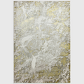Alvo Rugs Aurorella Au06 abstract area rug featuring metallic gold and grey tones in a soft, durable cut pile finish.