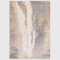 Alvo Rugs Aurorella Cliff Au24 grey and silver abstract metallic rug with a soft cut pile finish.