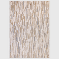 Alvo Rugs Aurorella Impression Au25 abstract rug in gold, beige, and grey with a soft cut pile machine-woven finish.