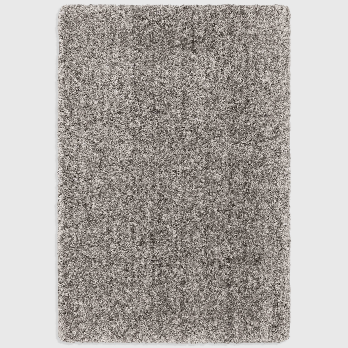 Alvo Rugs Barnett grey shaggy rug with a deep pile, hand-woven from soft microfibre polyester for a plush texture.