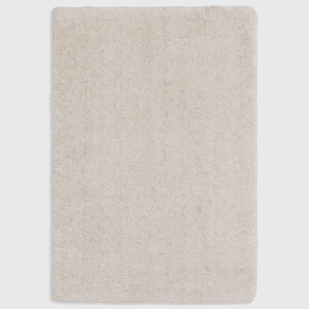Alvo Rugs Barnett off white shaggy rug with a deep pile hand woven from soft microfibre polyester