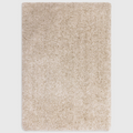 Alvo Rugs Barnett sand beige hand-woven shaggy rug with a deep 7cm pile made from soft microfibre polyester.