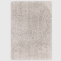 Alvo Rugs Barnett silver shaggy rug with a deep pile, hand-woven from soft microfibre polyester in a neutral grey tone