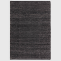 Alvo Rugs Birkley Indigo hand-woven wool and polyester flatweave rug in dark blue with subtle colour striations.