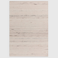 Alvo Rugs Birkley ivory hand-woven flatweave rug with subtle cream and white wool-polyester colour striations.
