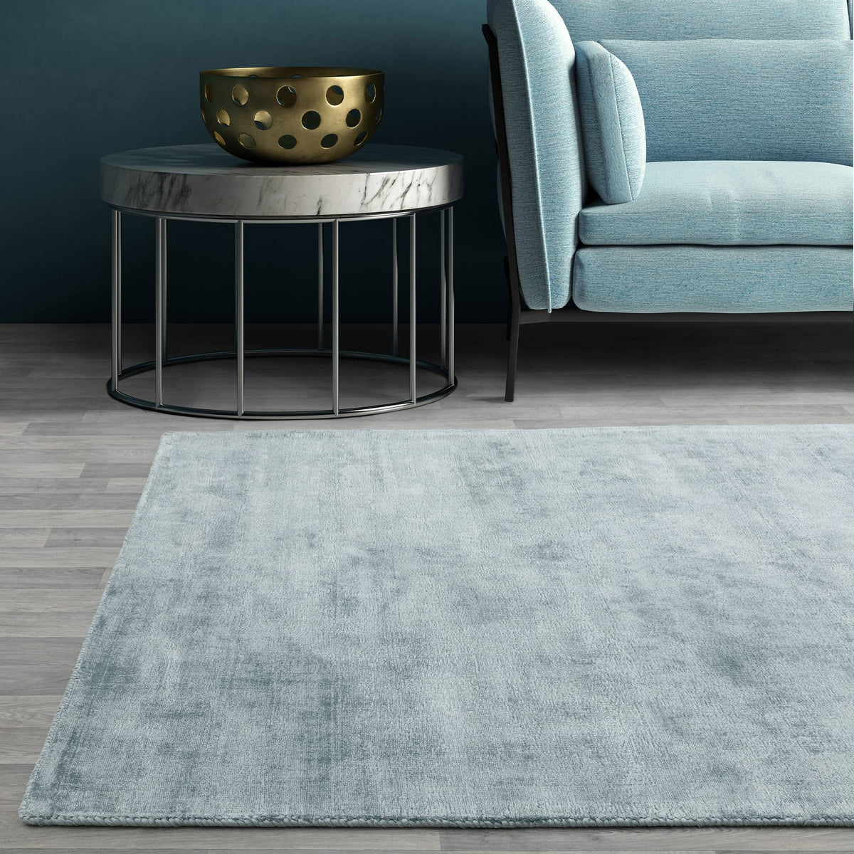 Blanko Airforce Blue Rug