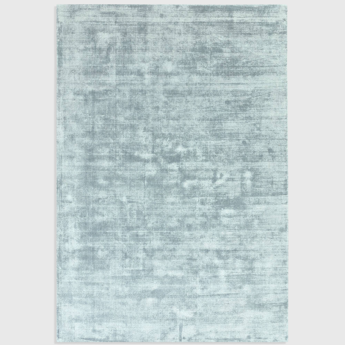 Alvo Rugs Blayde hand-woven viscose rug in airforce blue with a vintage-inspired tip-sheared texture.