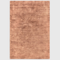 Alvo Rugs Blayde Earth rug in orange, hand-woven from soft viscose with a vintage tip-sheared finish.