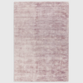 Alvo Rugs Blayde Heather rug in purple viscose with a hand-woven vintage tip-sheared finish and plain aesthetic.