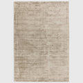Alvo Rugs Blayde Smoke rug in grey and silver tones, hand-woven from 100% viscose with a vintage tip-sheared finish.