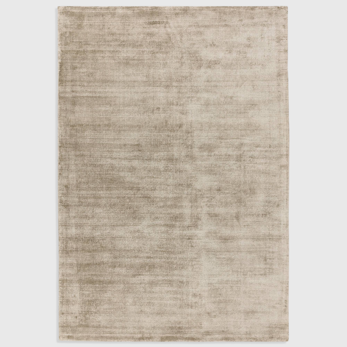 Alvo Rugs Blayde Smoke rug in grey and silver tones, hand-woven from 100% viscose with a vintage tip-sheared finish.