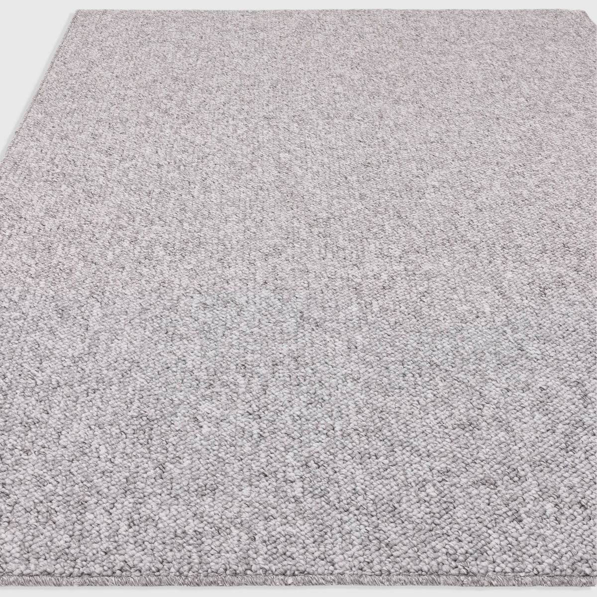 Alvo Rugs Bodenia grey tufted bobble rug with a soft polyester texture and felt backing for a cozy boho aesthetic.