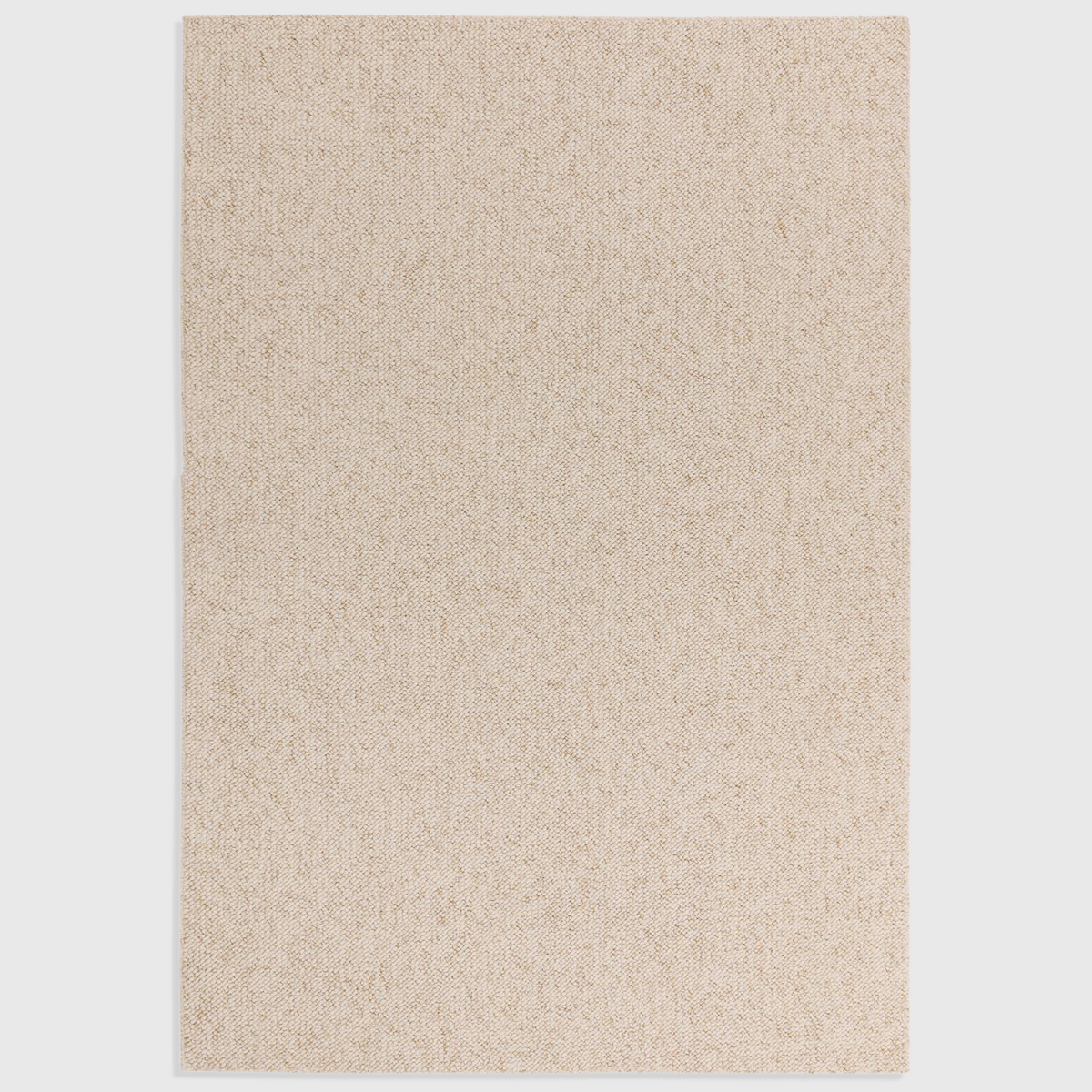Alvo Rugs Bodenia ivory tufted rug with a plain aesthetic and soft polyester texture for a warm, boho interior style.