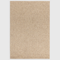 Alvo Rugs Bodenia sand coloured tufted polyester rug with a plain boho aesthetic and felt backing.