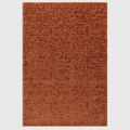 Alvo Rugs Casabella terracotta orange machine-woven polyester rug with a textured cut and loop pile pattern.