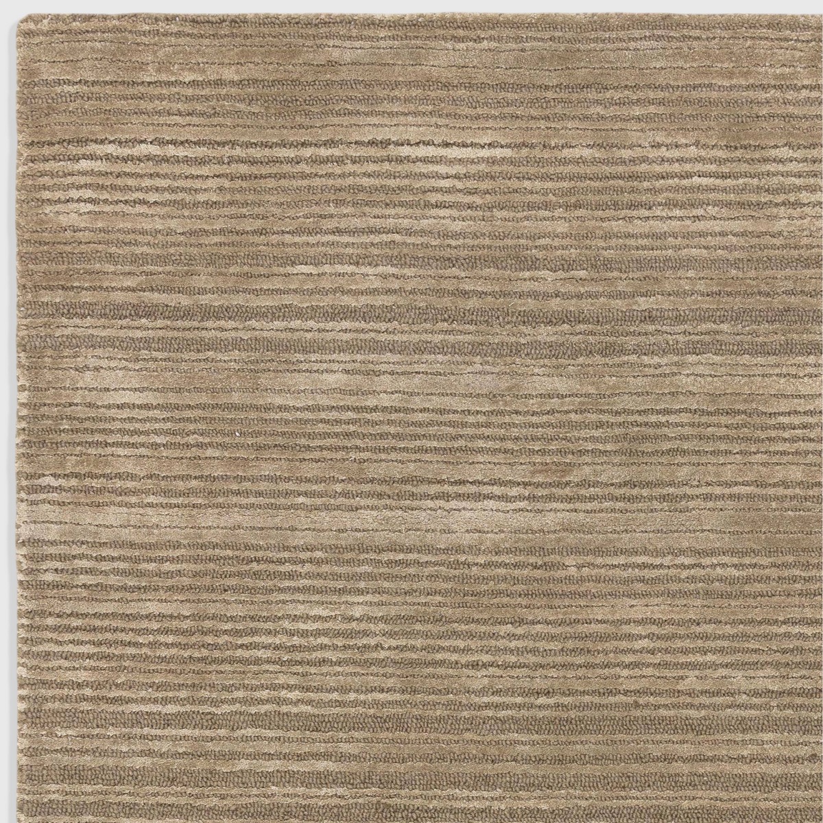 Alvo Rugs Henlee sage green hand-woven wool and viscose rug with high-low cut and loop texture and organic lines
