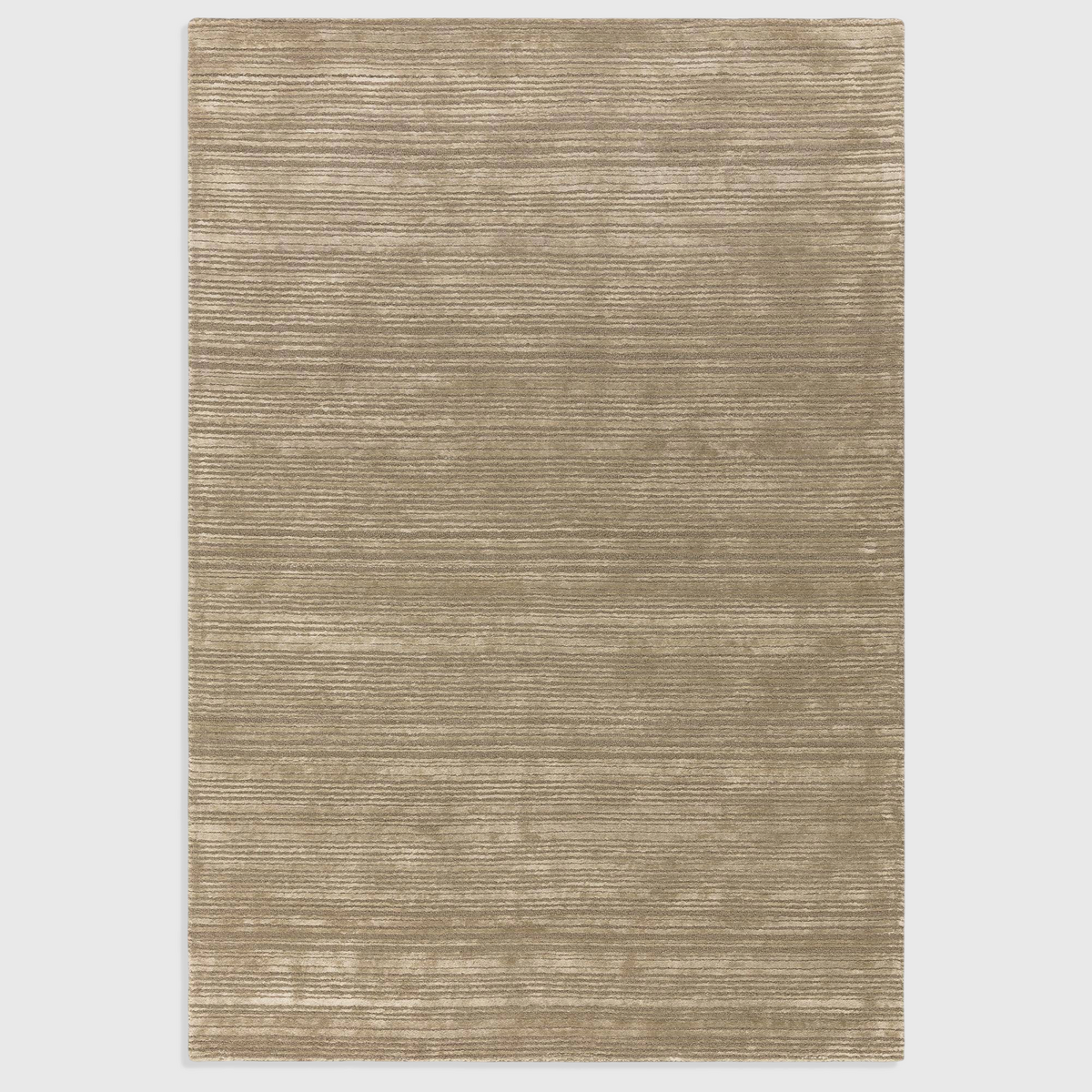 Alvo Rugs Henlee sage green hand-woven wool and viscose rug with a textured cut and loop pile finish.