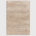 Alvo Rugs Henlee sand beige hand-woven wool and viscose rug with textured cut and loop pile organic line pattern