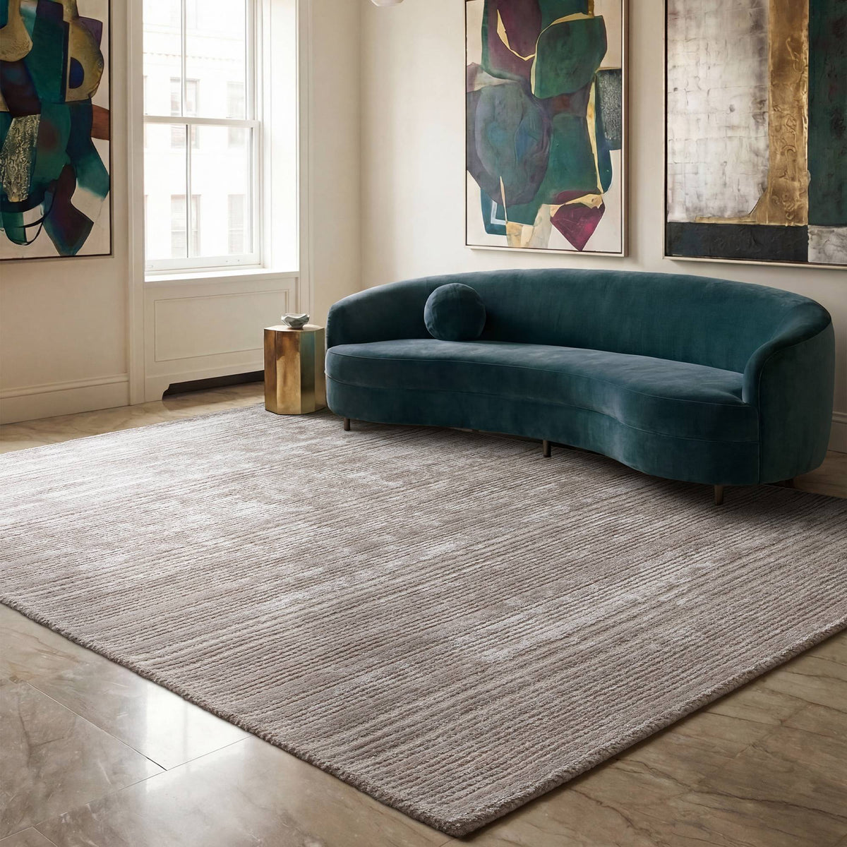 Halo Silver Rug