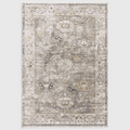 Alvo Rugs Jaspere Ja03 beige and grey machine woven polyester rug with a classic antique over-dyed design.