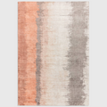 Alvo Rugs Junow Ginger rug featuring an abstract orange and grey gradient design in soft hand-woven viscose.