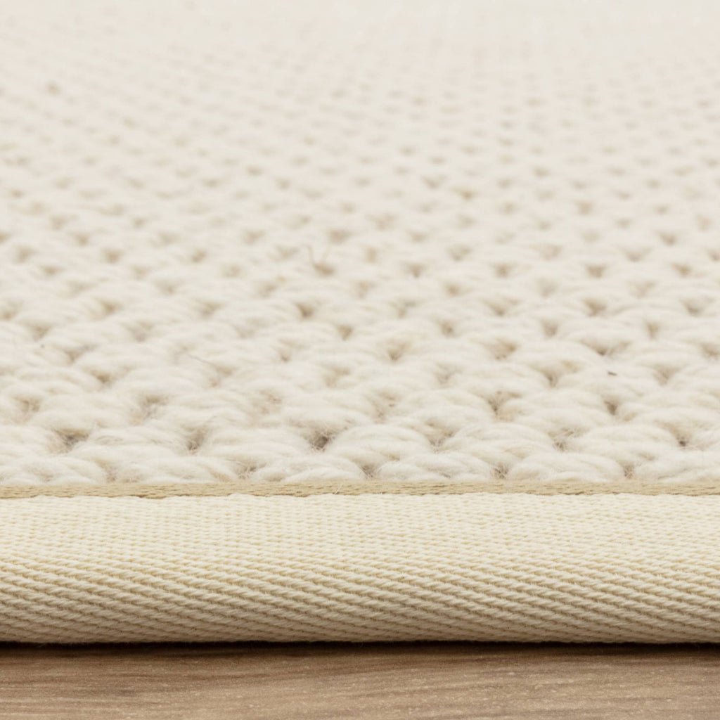 Kenza Double Loop Cream Linen Rug