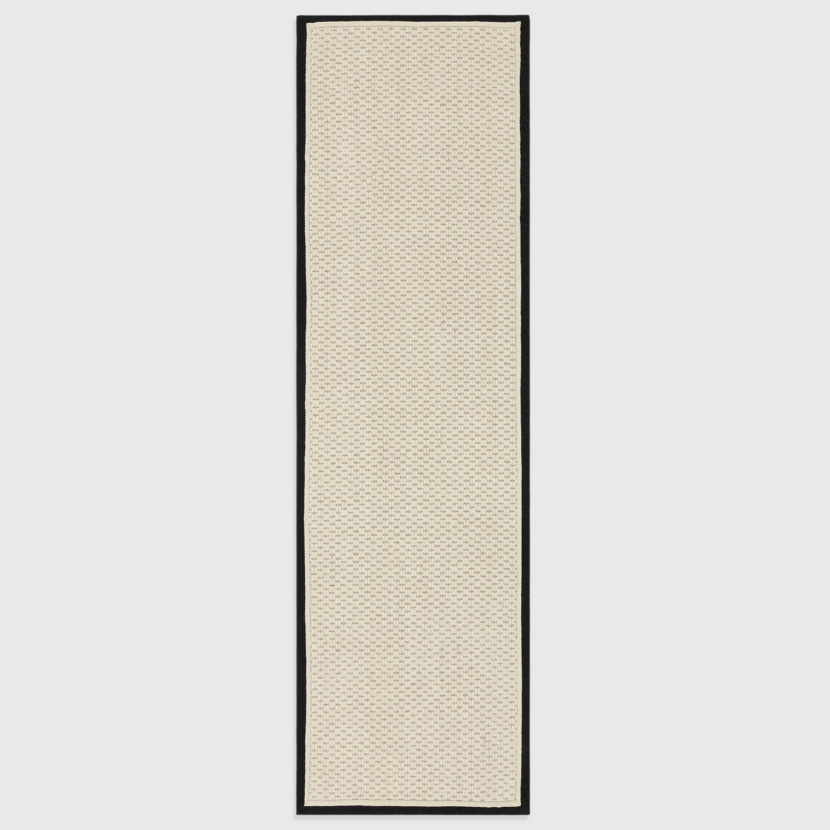 Kenza Double Loop Charcoal Cream Rug