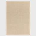 Alvo Rugs Kori Loop cream jute and wool flatweave rug with a cotton border and textured loop pattern