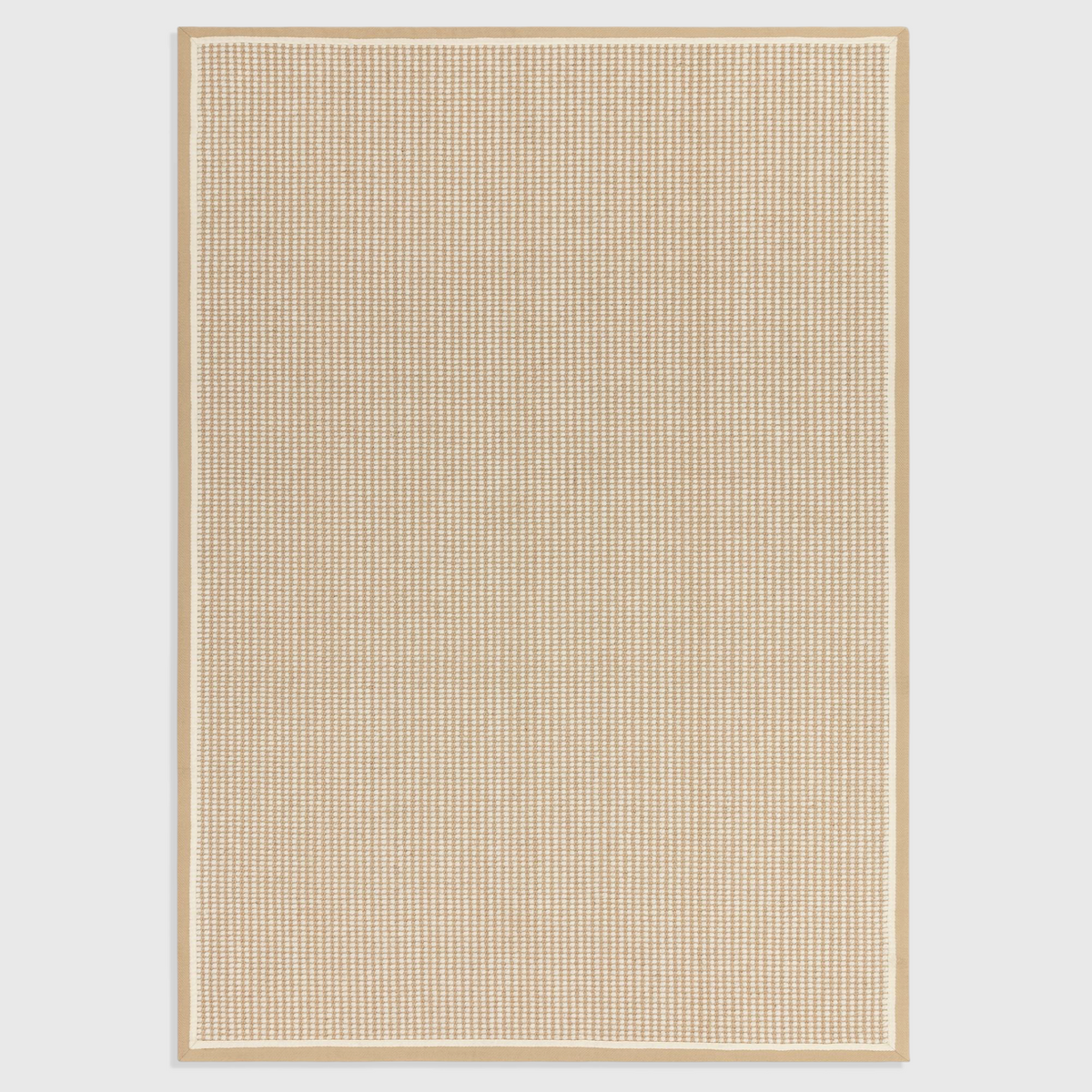 Alvo Rugs Kori Loop cream jute and wool flatweave rug with a cotton border and textured loop pattern