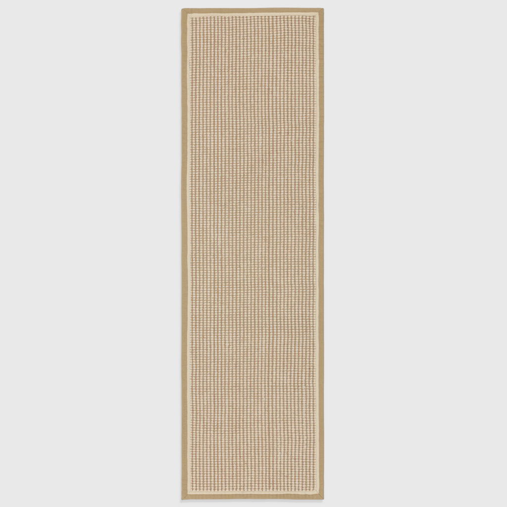 Kenza Loop Linen Cream Rug