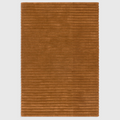 Alvo Rugs Lina Gold hand-woven wool rug featuring a textured ridged high-low pile in a warm yellow-gold tone.