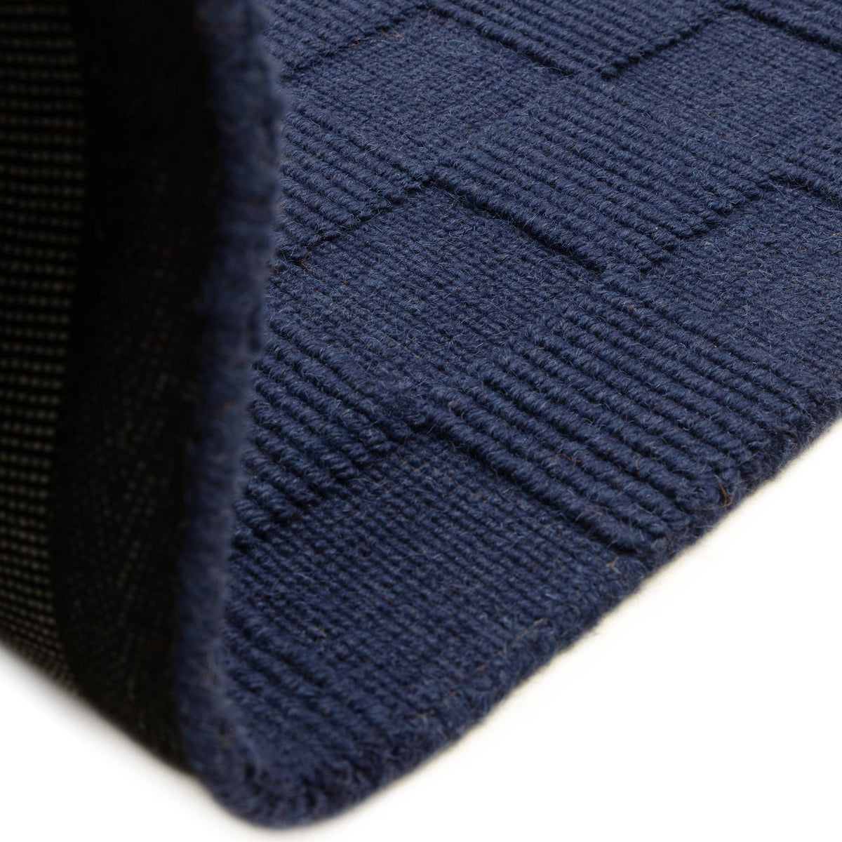 Check Cobalt Rug