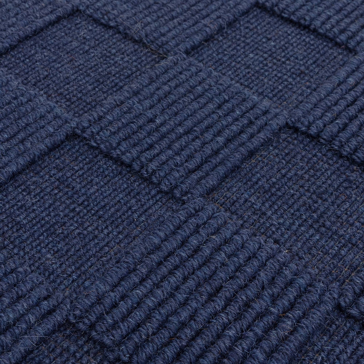 Check Cobalt Rug