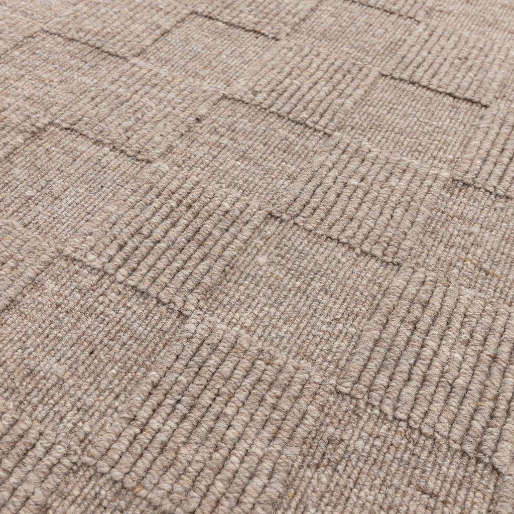 Check Natural Rug