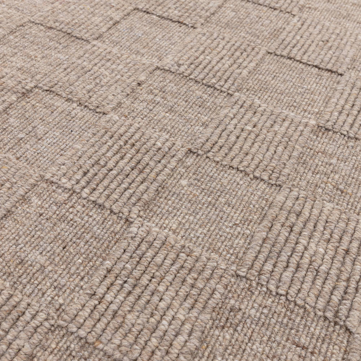 Check Natural Rug