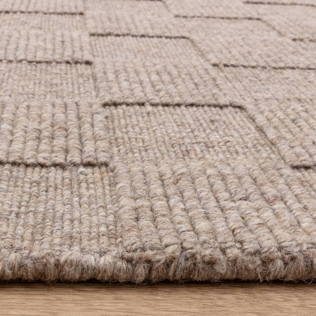 Check Natural Rug