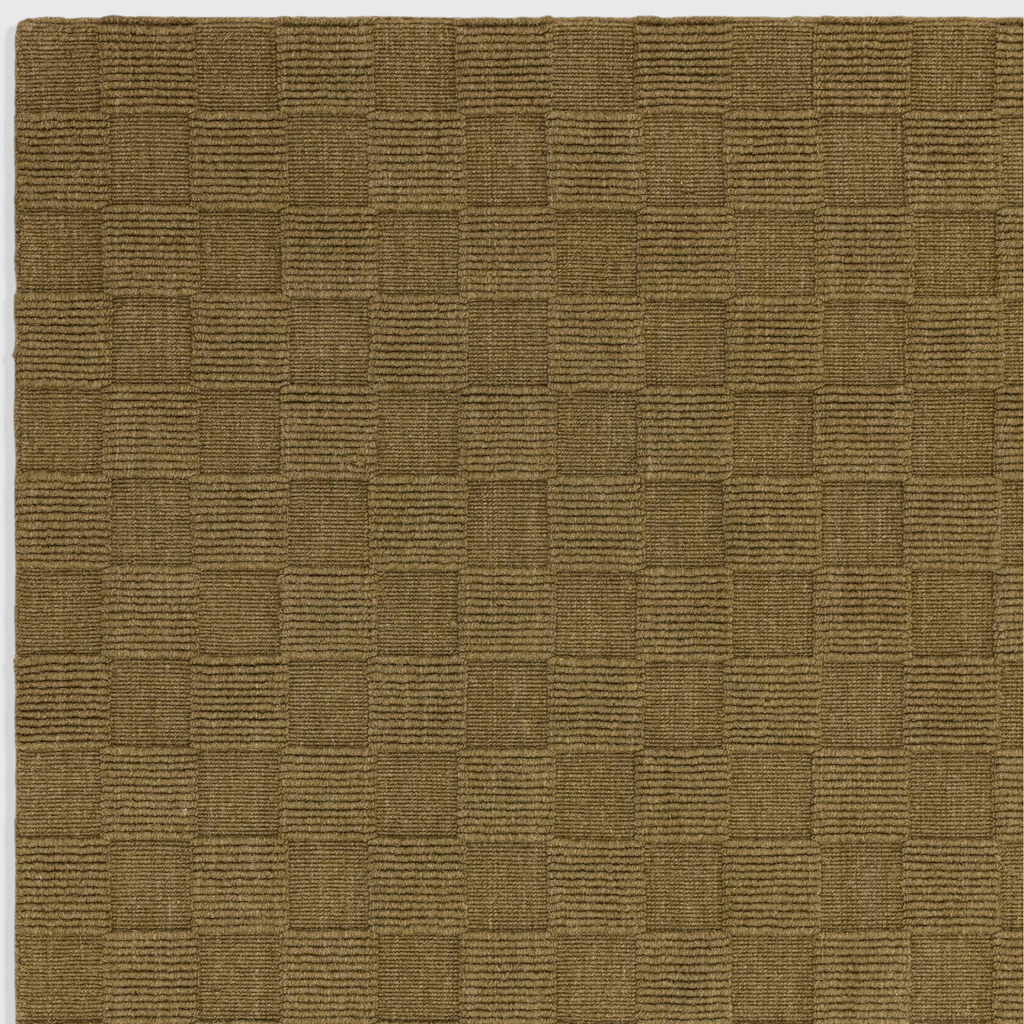 Check Olive Rug