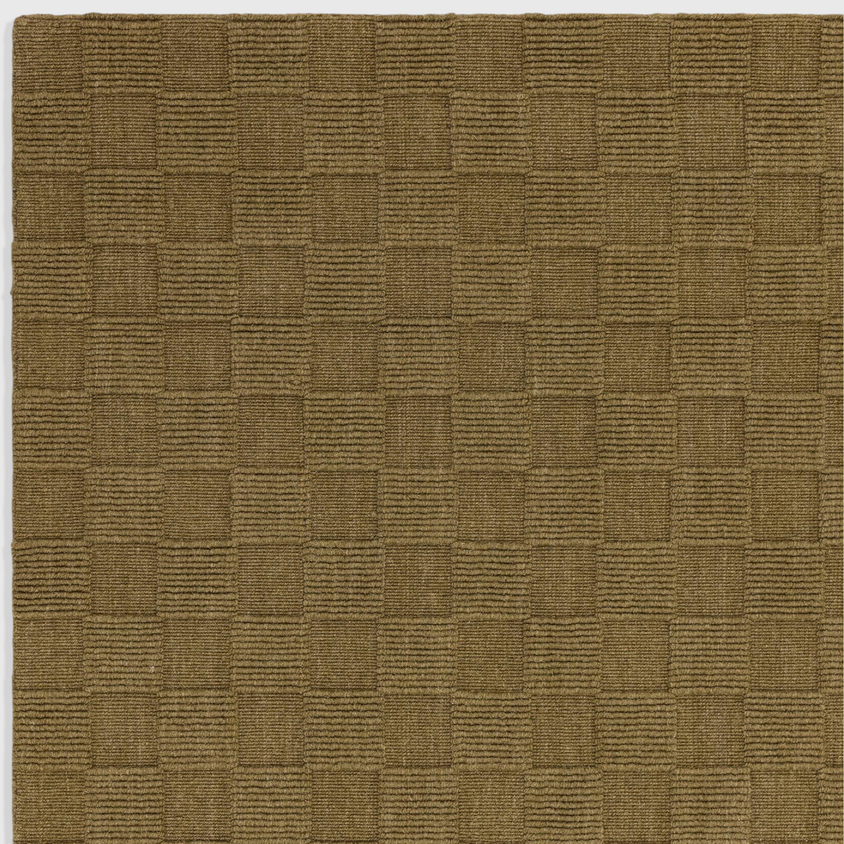 Check Olive Rug