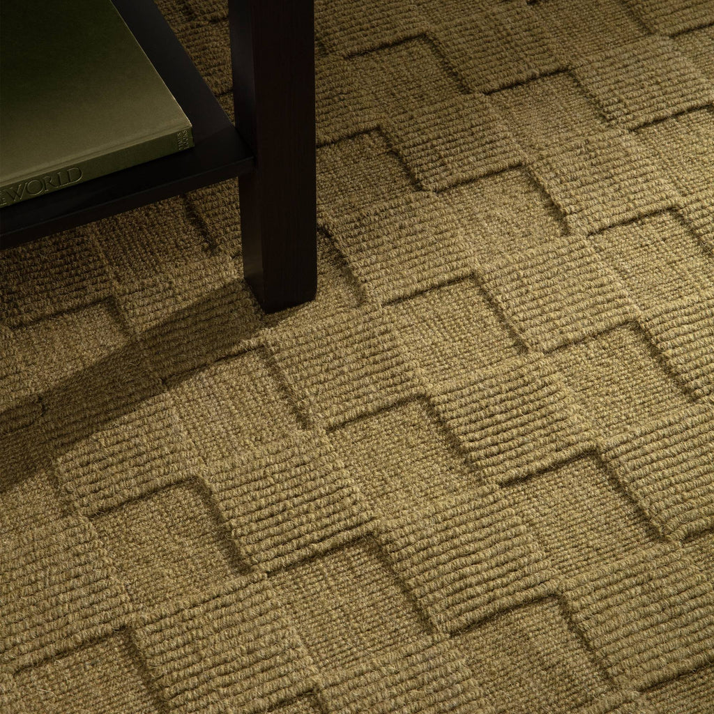 Check Olive Rug